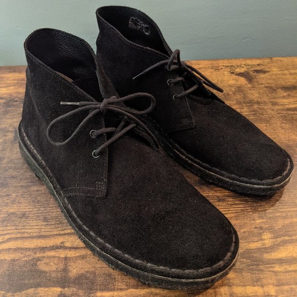 Clark\'s Desert Boot Black Suede Leather main image 5